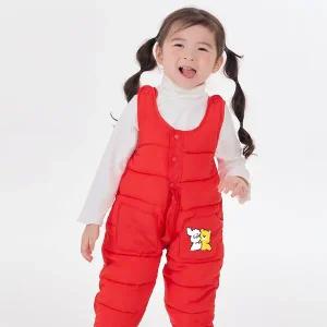 [보리보리/iggo]짝꿍 멜빵 패딩팬츠