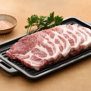 냉장 / 국내산 한돈 목심 500g (구이용) / 허브솔트 증정