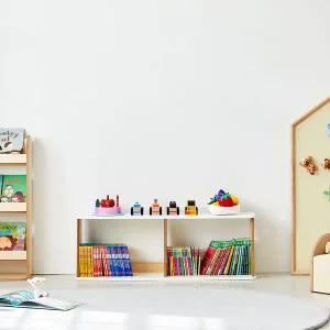 [보리보리/맘스보드]쁘띠 책장 수납 교구장 거실장 책꽂이 1단책장 2단책장 (DIY)