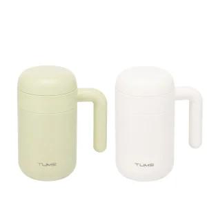 텀스 슈슈 스테인레스 핸들 머그 470ml 2P - 애플그린 + 밀크화이트 코스트코
