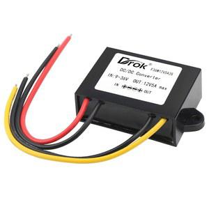 DROK DC-DC 스태빌라이저, 9V-36V ~ 12V 부스트 벅 컨버터 5A 60W 방수 자동 스텝업 다운 전압 레귤레이터 변압기 자동차 오디오 태양광 발전 시스템 LCD 텔레비전 LED 디스플레이 화면