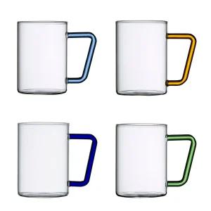 비전글라스 컬러 핸들 머그 500ml 4P 코스트코