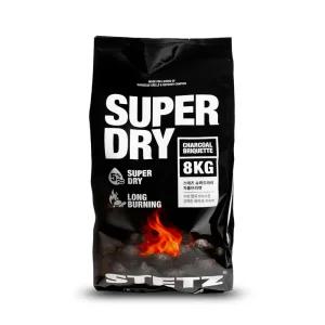 스테츠 슈퍼 드라이 차콜 브리켓 8kg 캠핑 고기 구이 코코넛 야자 바베큐숯