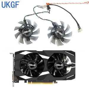 UKGF ASUS GeForce GTX1650 1660ti 6GB 듀얼 그래픽 카드 교체 용 새로운 75MM 6PIN FD8015U12S GPU 팬