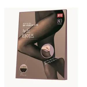 BYC 살색 착시 누드 타이즈 80데니아 스타킹 레깅스 DSWG1307