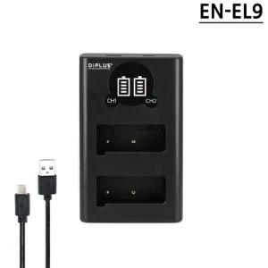 니콘 EN EL9 호환 LCD 듀얼 충전기 C타입5핀 겸용 D오천 D삼천 D60