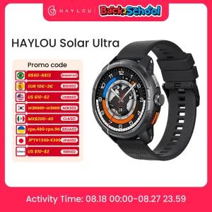 호환 HAYLOU Solar Ultra GPS 스마트워치 1.6인치 AMOLED 디스플레이 5ATM 방수 내장 GPS 블루투스 통화 스