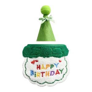 반려묘/반려견 생일 의상 - 모자 & 턱받이 세트 귀여운 스카프 파티 사이즈 조절 가능 반려동물 용품
