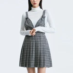 [미쏘] 플리츠 레이어드 미니원피스 (MIWOWC102G-T)