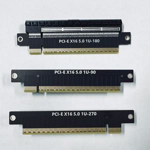 PCI Express 5.0x16 Gen5 64GB/s 라이저 카드 1U 그래픽 90 확장 스티어링 어댑터 슬롯 보호기
