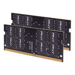 [미국배송] PNY PERFORMANCE 32GB (2X16GB) DDR4 DRAM 3200MHZ (PC4-25600) CL22 (COMPATIBLE WITH 2933MHZ 2666MHZ 2400MHZ OR 2133MHZ) 1.2V NOTEBOOK/LAPTOP (SODIMM) COMPUTER MEMORY KIT MN32GK2D43200-TB