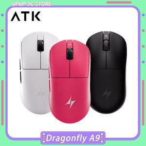 ATK 드래곤플라이 A9 플러스 울트라 무선 마우스 3모드 스타 플래시 PAW3950 Nordic52840 경량 커스텀 노트북 게이머 PC 게이밍 마우스