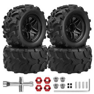 Hobbypark Arma Granite Voltage MEGA 2WD 4X4 V3 3S BLX 브러시리스 1/10 빅 록용 프리 드 RC 몬스터 트럭 타이어 및 휠, 4개 세트...