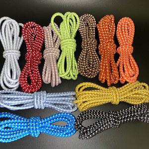 3 라텍스 탄성 로프 반사 라운드 신발 끈 부츠 및 운동화 DIY 의류 액세서리 135CM