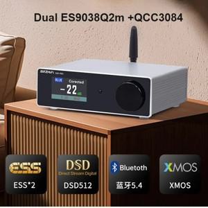 HIFI 듀얼 USB 디코더 블루투스 5.4 헤드폰 DAC XMOS XU316 DSD512 QMA384 QCC3084 ES9038Q2M