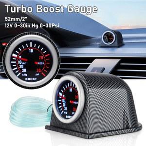 CNSPEED 범용 자동차 부스트 진공 프레스 압력 게이지, LED 조명, 자동 0 ~ 30 인치, HG 30PSI, 2 52mm