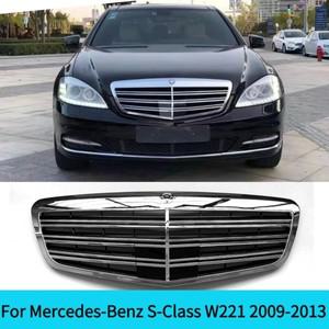 메르세데스 벤츠 S 클래스 W221 S350 S400 S65 2009-2013 자동차 전면 그릴 튜닝 액세서리