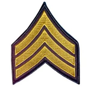 미군 CORPORAL SERGEANT 계급장 와펜 부착물 마크 패치
