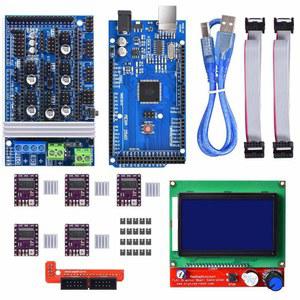 3D 프린터 컨트롤러 모터 2560 PRAP 키트 LCD RAMPS 스테퍼 ARDUINO용 메가 R3 12864 1.6 DRV8825 개 드라이버