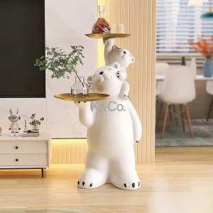 북극곰 테이블 거실 침대 캐릭터 인테리어 사이드테이블 현관