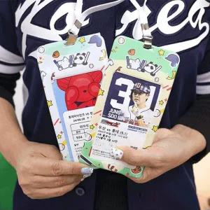 [갓샵] 야구 티켓 보관 홀더 + 스티커 [목걸이 파우치 굿즈 한화 롯데 삼성 기아 두산 엘지트윈스 KT SSG]