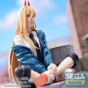 세가 SEGA 체인소맨 파워 덴지 굿즈 피규어 체인톱 라면뚜껑 홀더 가능 무게감 있는 모형 장식 인테리어