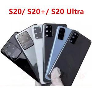 삼성 갤럭시 S20 플러스 울트라 유리 배터리 뒷면 커버 수리를위한 S20Ultra 하우징 도어 폰 후면 케이스 + 카메라 렌즈 교체