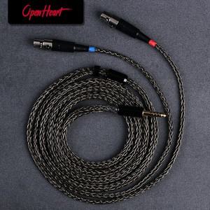 OPENHEART 16 코어 헤드폰 케이블 Audeze LCD-2/ LCD-X/MM 500 XLR 4.4mm 2.5mm 6.35mm 2m 3m 업그레이드