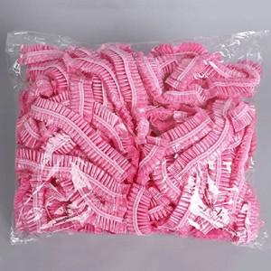 100p Cs/세트 일회용 샤워 캡 플라스틱 방수 목욕 머리 염색 헤어 두꺼운 마스크 베이킹 오일