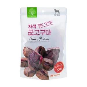 [콩심팥심]더내추럴 자색 군고구마 스틱 300g 강아지치즈 강아지오리