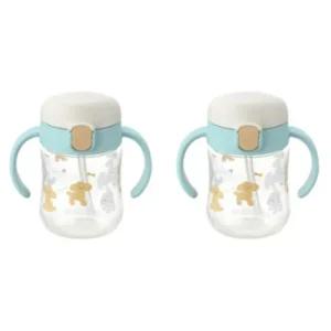 릿첼 유아컵 빨대컵 어린이집 물컵 200ml 민트 2개