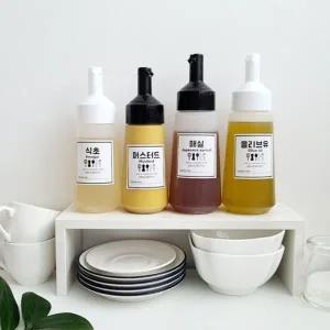 원터치 양념통 케찹 소스병 간장병 오일병 소 250ml