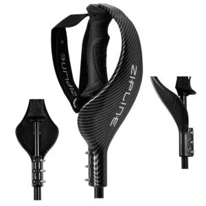 Zipline Ski 폴 핸드 가드 - 미국 스키 팀 공식 폴(블랙 카본) 530245