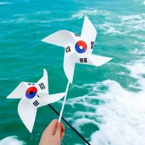 [하프클럽/알티피아]태극문양 바람개비 만들기 소형 초등 어린이집 학습