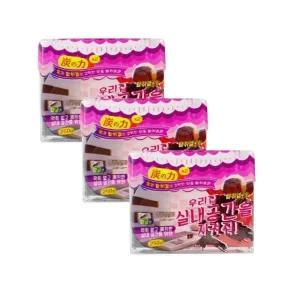 우리집 실내공간을 지켜줘 탈취제(실내공간용 250g) 3개 탈취겔 숯 냄새제거