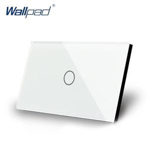 집초인종 미국 AU 표준 Wallpad 럭셔리 크리스탈 유리 패널 터치 스크린 재설정 도어 벨 징글 벽 스위치