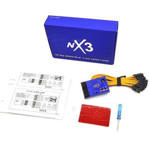 NX3 3D 고정익 3 축 자이로 스코프 비행 컨트롤러 항공기 RC 용 자동 균형 안정기
