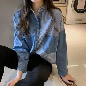 마린데님 포켓셔츠 (WFK4Z0R)