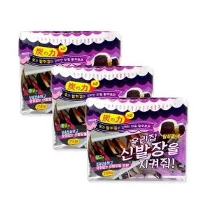 우리집 신발장을 지켜줘 탈취제(신발장용 250g) 3개 탈취겔 숯 냄새제거