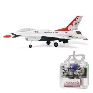 수집품 RC 미니멀RC F-16 마이크로 제트 30mm 덕트 2s 자이로 자가 안정화 비행기 장난감 원격 제어 고정익