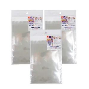 투명접착백 7호(160x220+30mm 14매) 3개 투명접착백 투명비닐 접착비닐 포장비닐 선물 비닐봉투