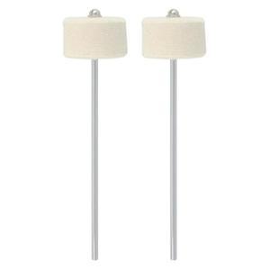 2PCS 더블 해머 헤드 드럼 머신 기타 페달베이스 페달 타악기 스틱 마칭 액세서리 스테인레스 스틸 킥
