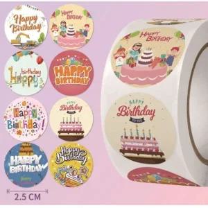 어린이집생일스티커 8종디자인 1롤