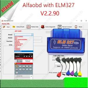 호환  2024 AlfaOBD V2.3.2 ELM327 어댑터와 작동 피아트 알파 로미오 란시아용