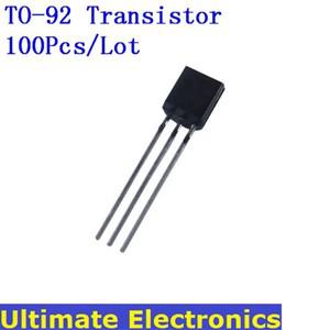 TO-92 트랜지스터 2N2222 2N2907 2N3904 2N5401 2N7000 A1015 2SC1815 BC317 C945 A42 S8050 100개