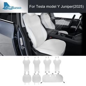 테슬라 모델 Y 주니퍼 Modely 2025 매트 통기성 올 시즌 패드 보호대 커버 액세서리 용 얼음 실크 카시트