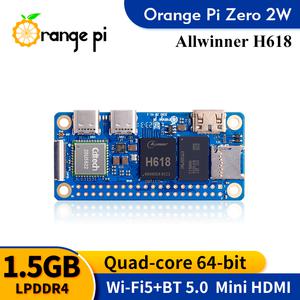 오렌지 파이 제로 싱글 보드 컴퓨터 개발 1.5GB RAM DDR4 Allwinner H618 와이파이 원격 제어 -BT 2 W