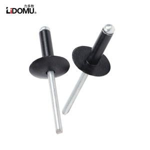 알루미늄 30/50PCS 플랜지 리벳 강철 블라인드 블랙 대형