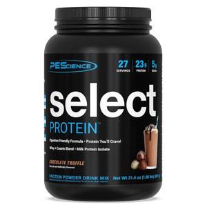 PESScience 셀렉트 단백질 파우더 유청 및 카제인 블렌드 여성 남성용 클린 저칼로리 저탄수화물 케토 친화적 텐 프리 초콜릿 트러플 27인분