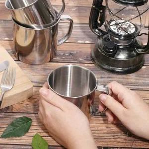 캠핑 스텐컵 350ml 휴대용 맥주잔-WFB29CB